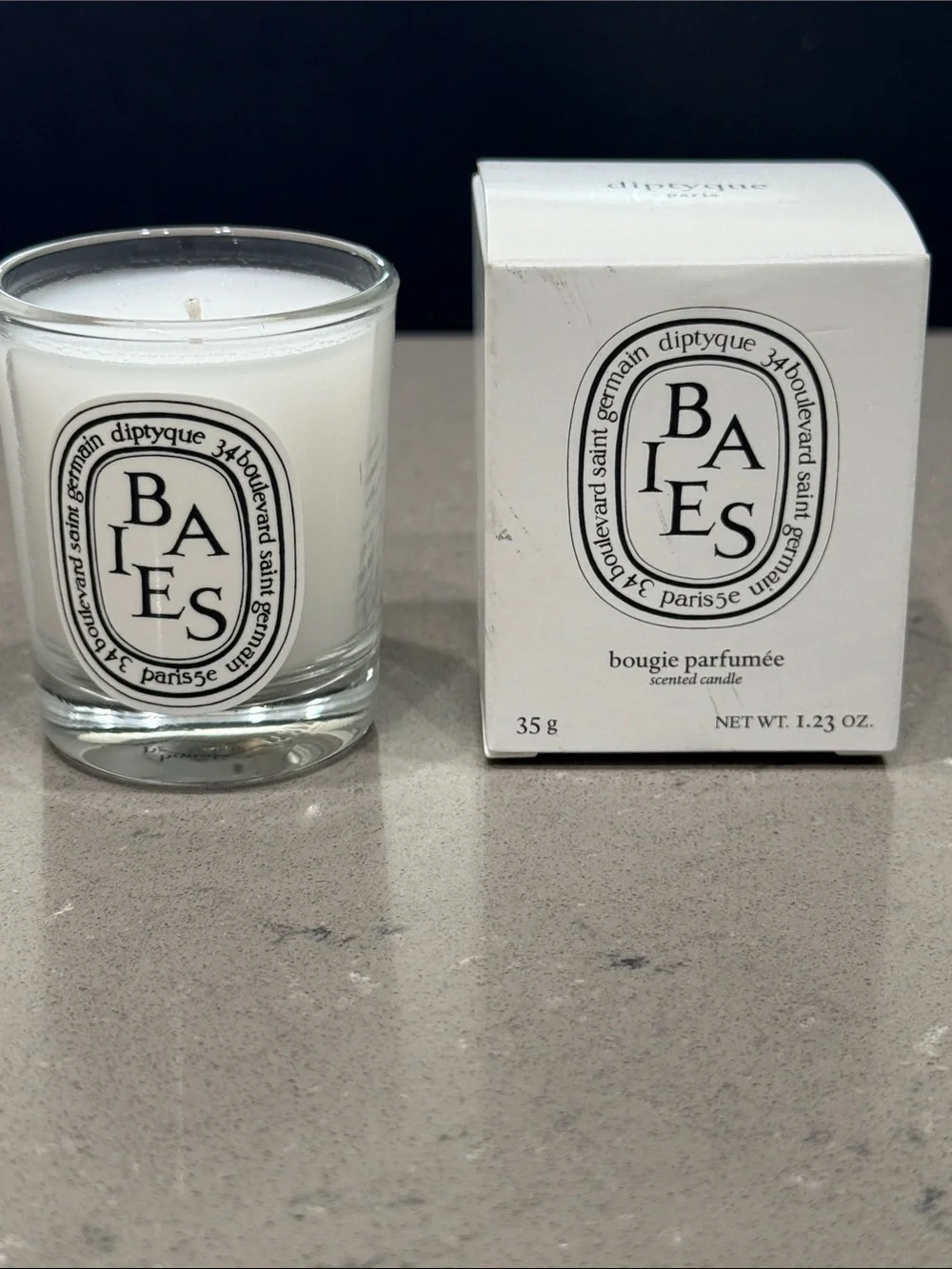 diptyque Baies Mini Scented Candle - new/unused